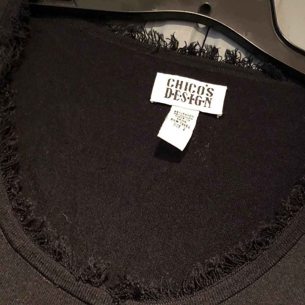 Chico’s Design Black Top   - Picture 3 of 7